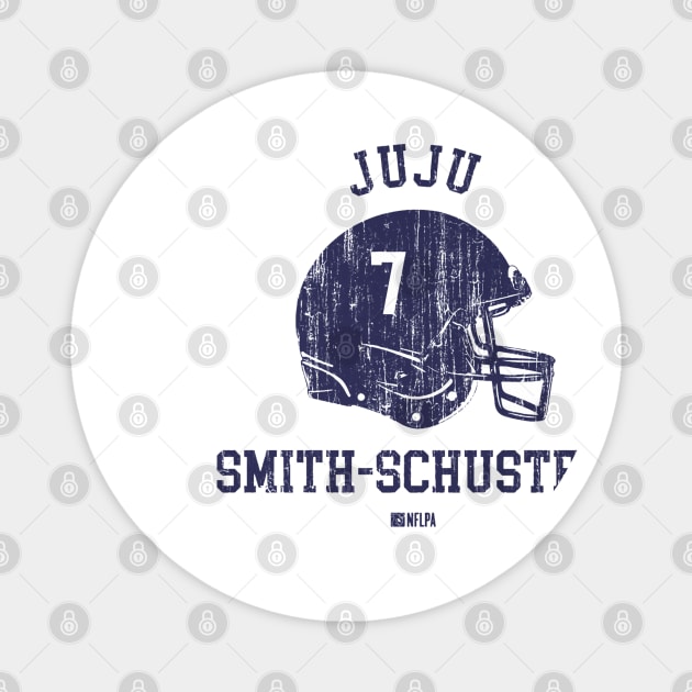 JuJu Smith-Schuster New England Helmet Font Magnet by TodosRigatSot